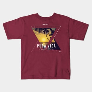 Paradise Pura Vida Costa Rica Kids T-Shirt